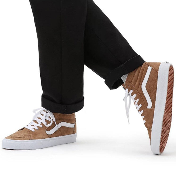 Vans Suede Sk8-Hi Trainers / Brown White / RRP £90