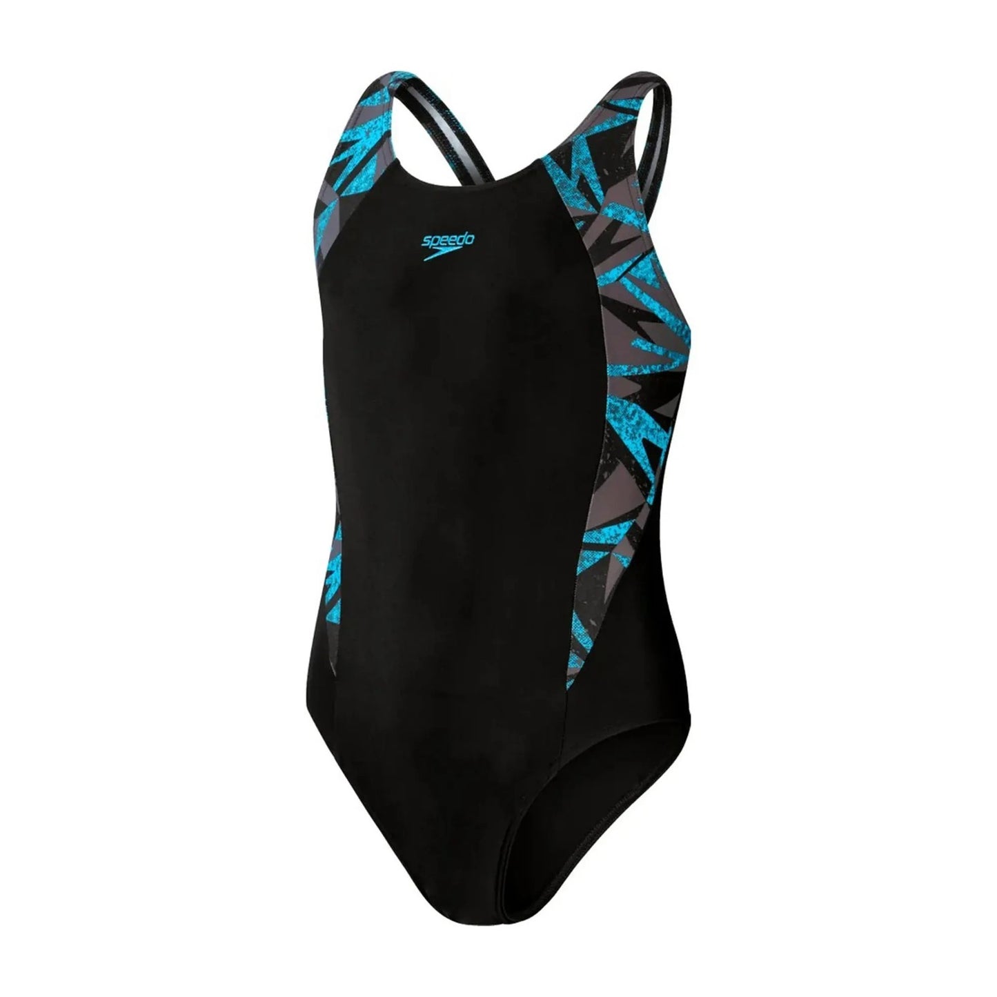 Speedo Girls Hyperboom Muscleback Swimsuit / Black / RRP £18