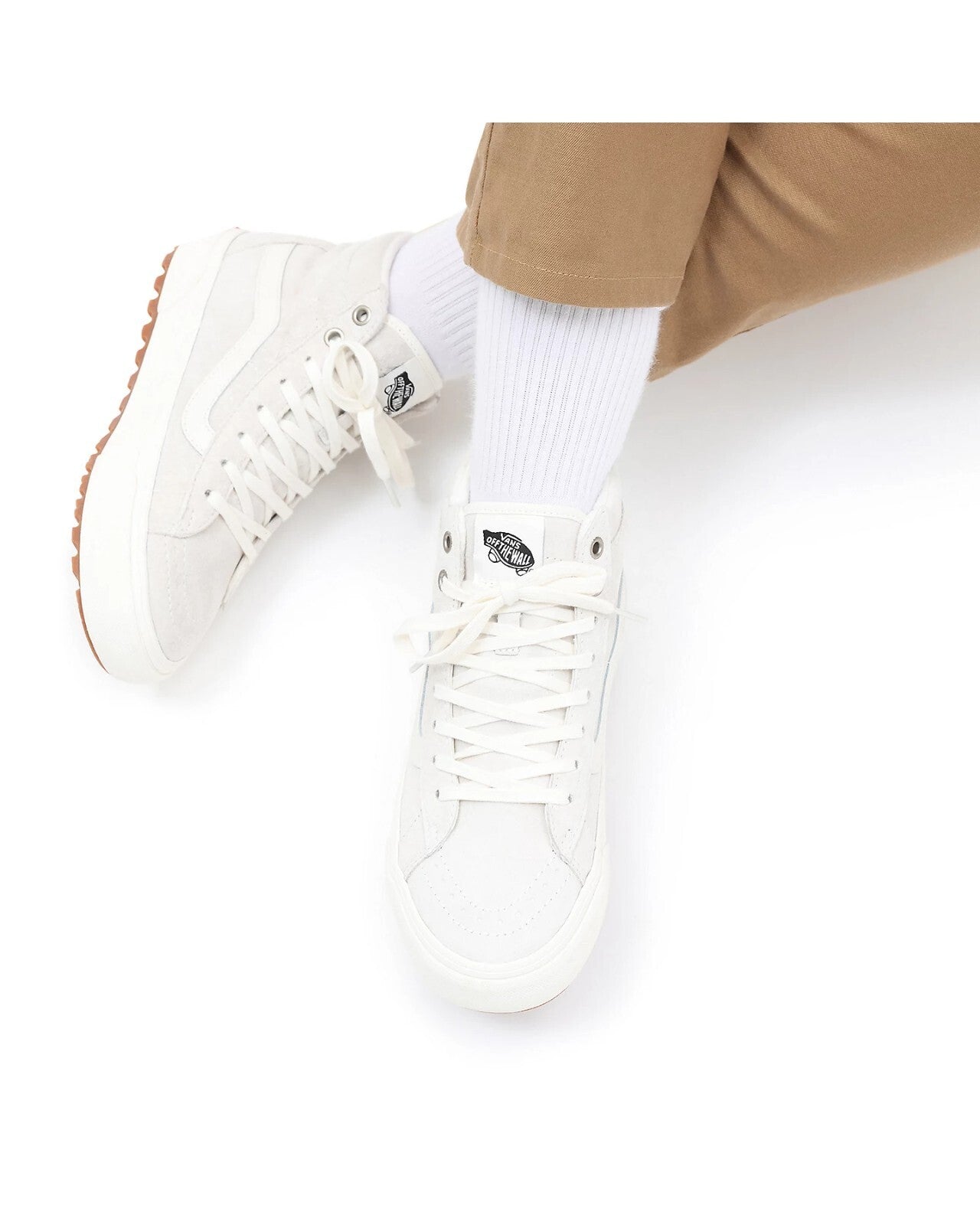 Vans Unisex Sk8 Hi Mte-1 Weather Trainers / Marshmallow / RRP £100
