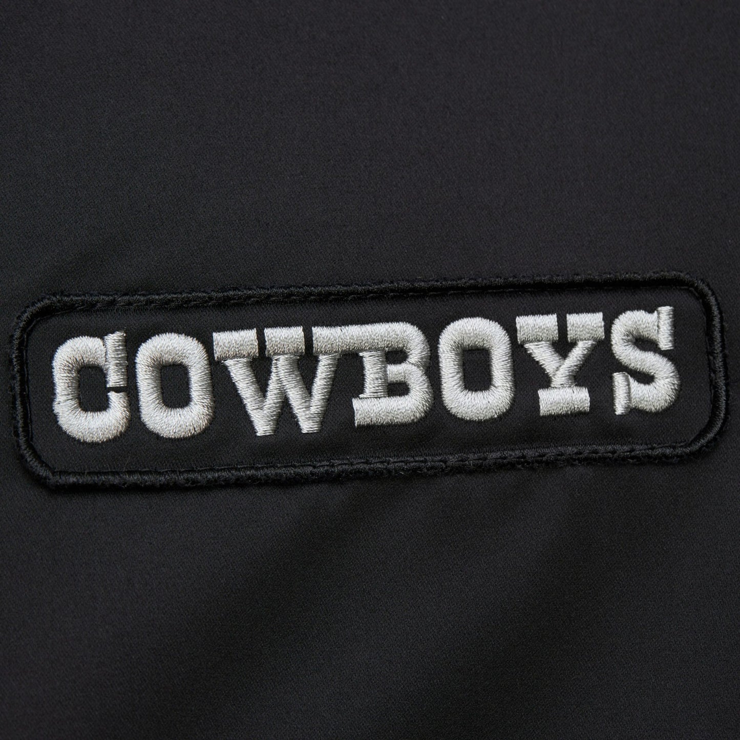 Mitchell & Ness Dallas Cowboys Black Vintage NFL Logo Bomber Jacket / RRP £125