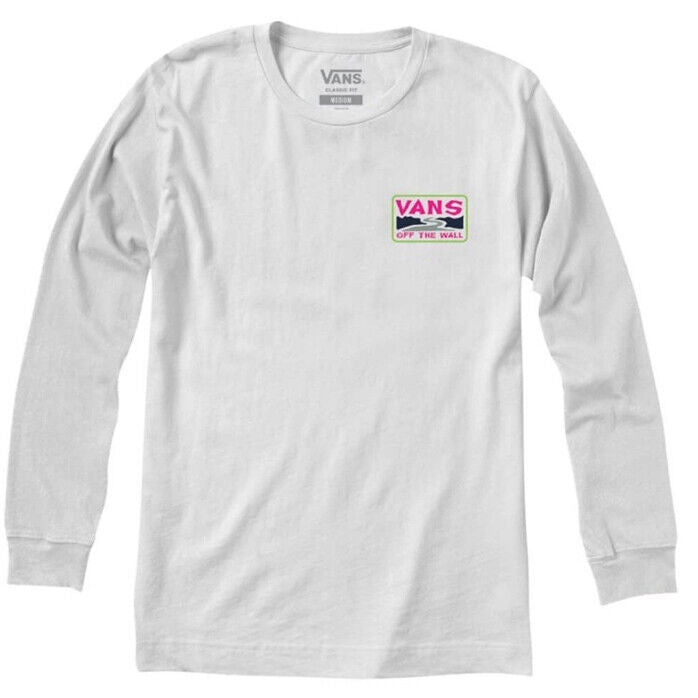Vans Mens Summer Camp Long Sleeve T-Shirt / White / RRP £32