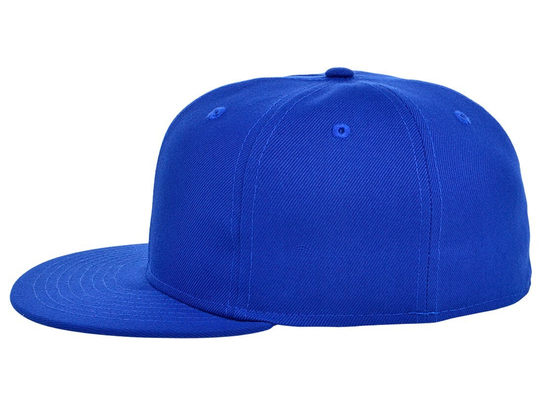 Unisex Plain Full Court Fitted Hat / Royal Blue / £22