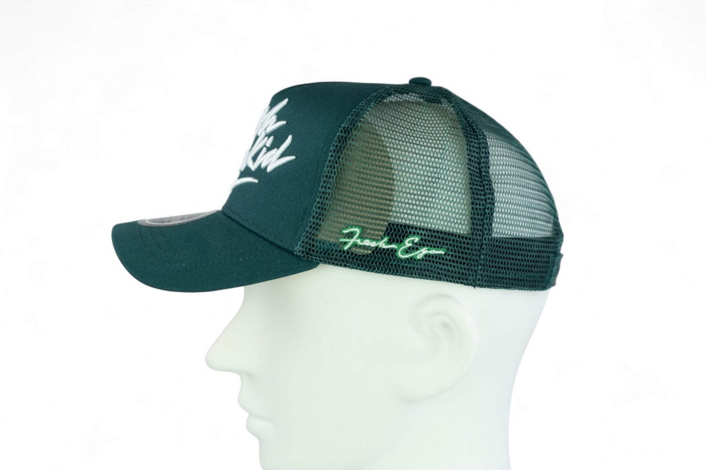 Fresh Ego Kid Script Trucker Cap / Green Yellow / RRP £28