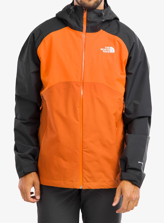 The North Face Mens Stratos Jacket / BNWT / Burnt Ochre Asphalt Grey / RRP £145
