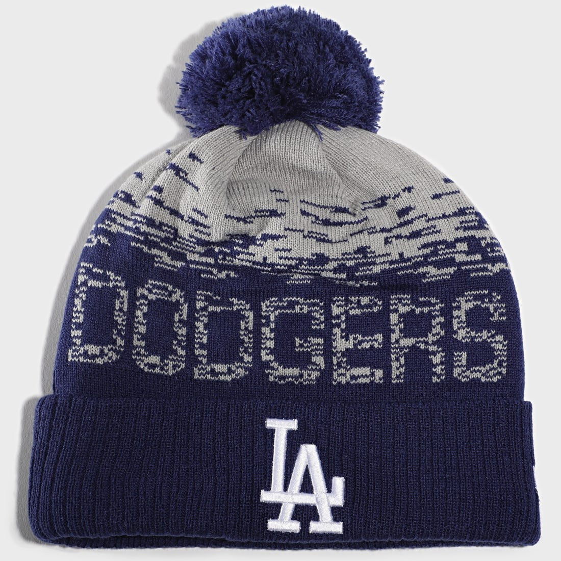 New Era Adult LA Dodgers MLB Sport Knit Hat / Blue Grey / RRP £26