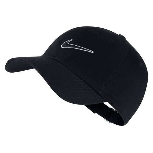 Nike Adult Heritage 86 Essential Swoosh Baseball Cap / Black / RRP £24
