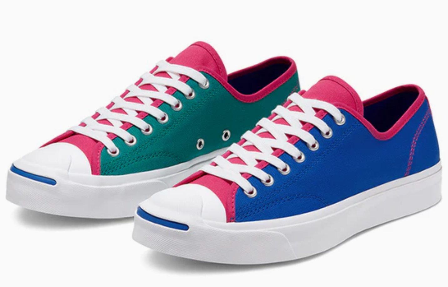 Converse Unisex Jack Purcell Low Trainers / Royal Blue, Cerise, Green / RRP £65