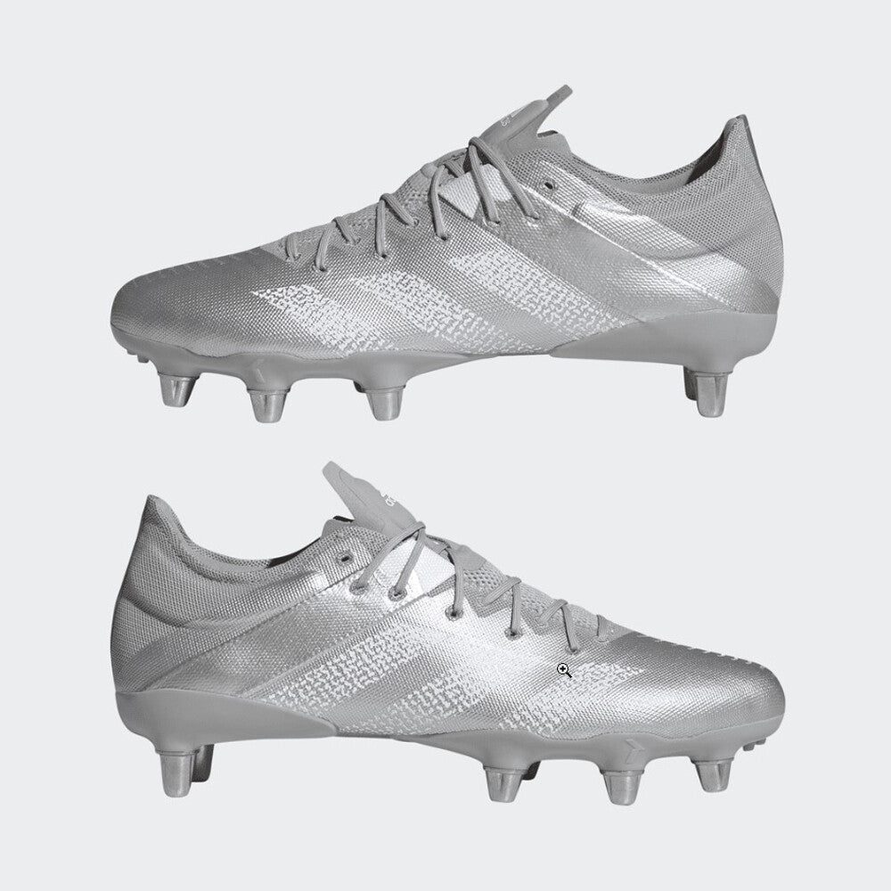 Adidas Unisex Kakari Z.0 (SG) Rugby Boots / Silver White / RRP £170