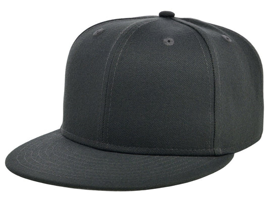 Unisex Plain Dime Snapback Hat / Charcoal / £22