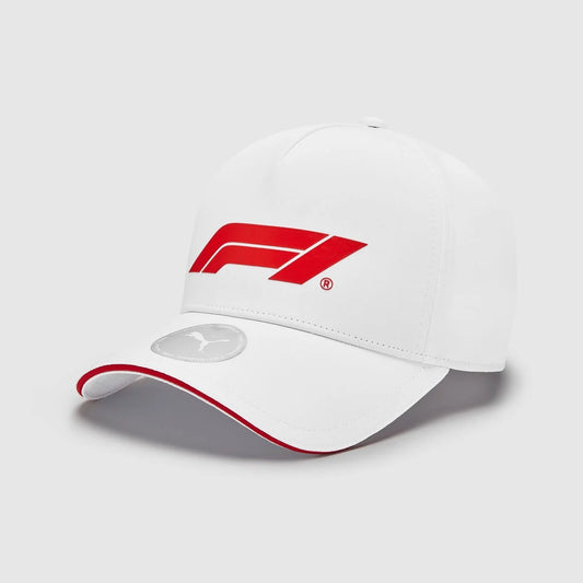 Puma Adult F1 Logo Cap / White Red / RRP £28