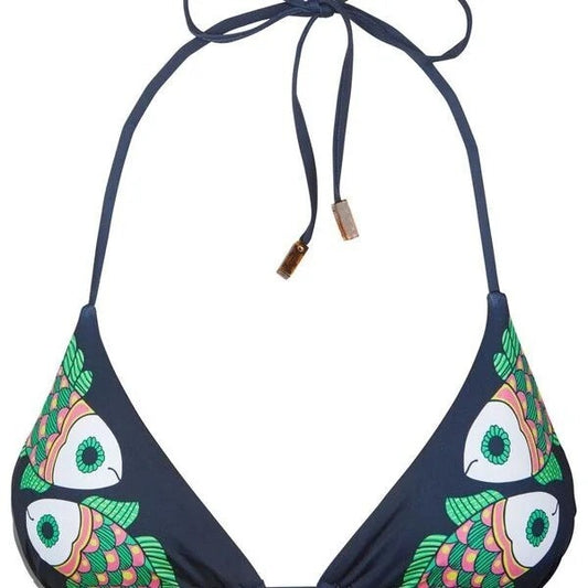 Vilebrequin Womens Bikini Top / Fleur / Navy Fish / RRP £130