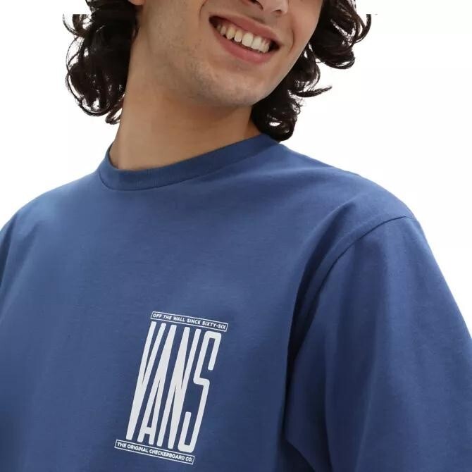 Vans Mens Type Stretch SS T-Shirt / True Navy / RRP £28