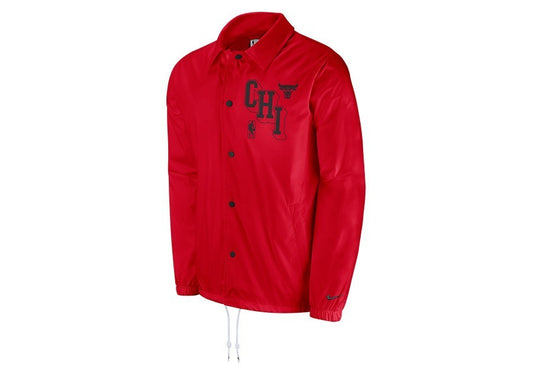 Nike Men's Chicago Bulls Courtside Coaches Jacket / Red / RRP £80