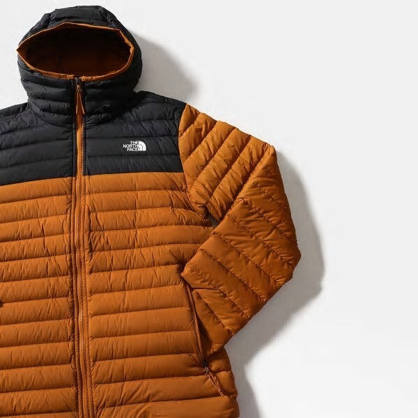 The North Face Mens Stretch Down Hooded Jacket / Timber Tan / RRP £245