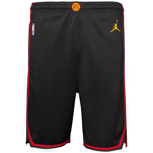 Nike Jordan Mens Atlanta Hawks Basketball Shorts / Black Red / RRP £70