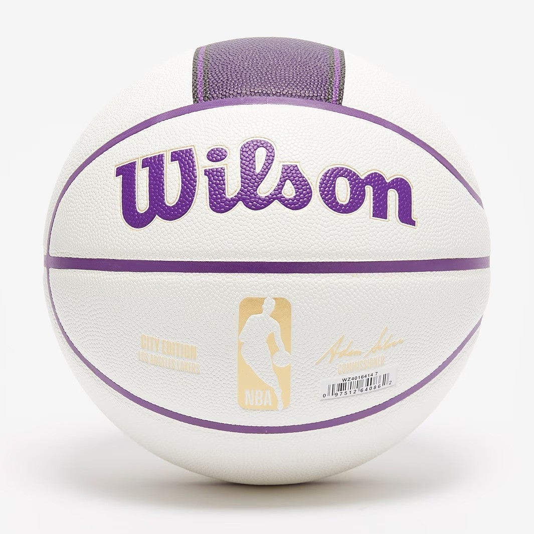 Wilson LA Lakers Team City Edition Collector Basketball / White / RRP £110