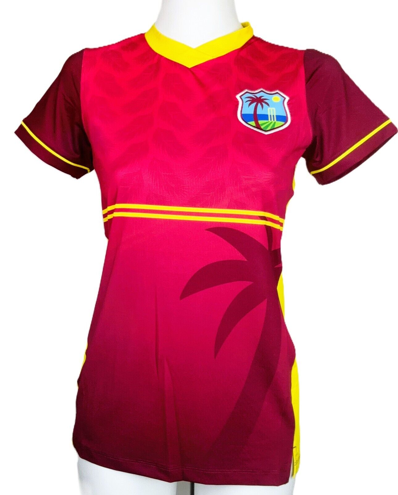 Castore Womens  West Indies ODI Cricket Playing Shirt / BNWT / Maroon / RRP £60