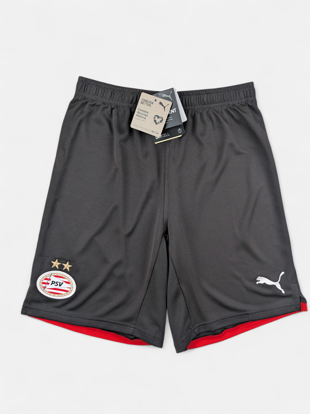 PUMA Mens 2021-22 PSV Home Football Shorts / BNWT / Black / RRP £30