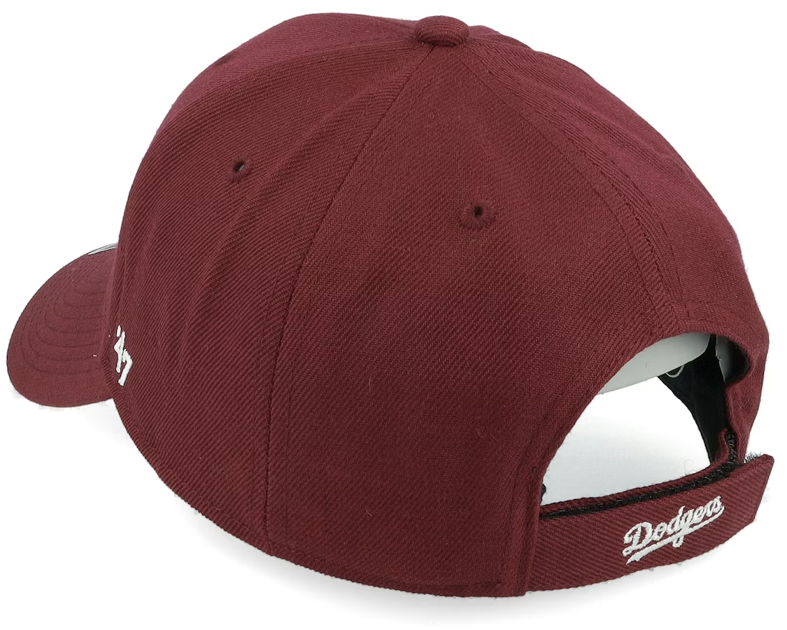 47 Brand LA Dodgers MVP Cap / Dark Maroon White / RRP £28