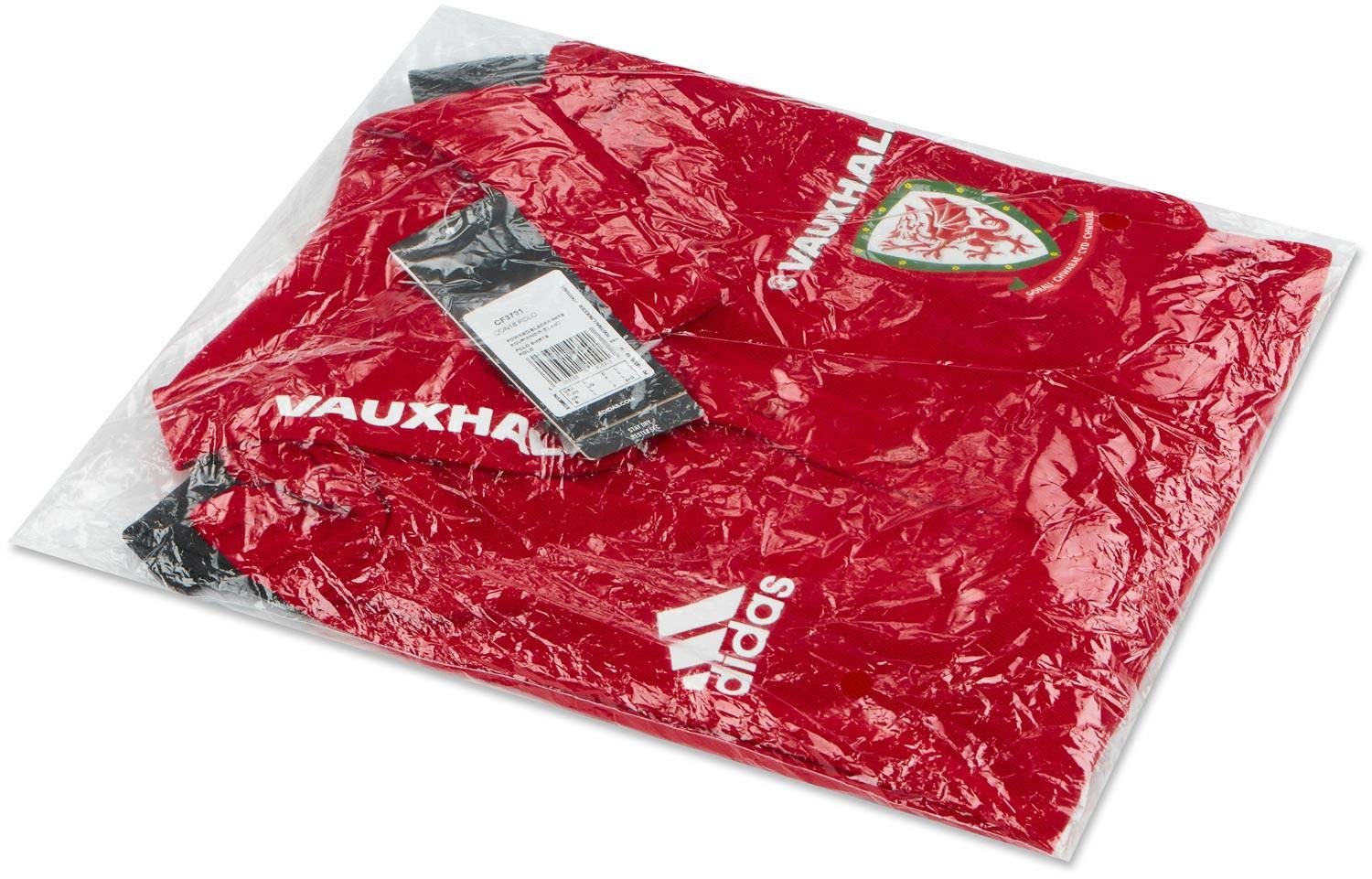 Adidas Mens 2018-19 Wales Player Issue Training Polo T-Shirt / Red / RRP £37.99