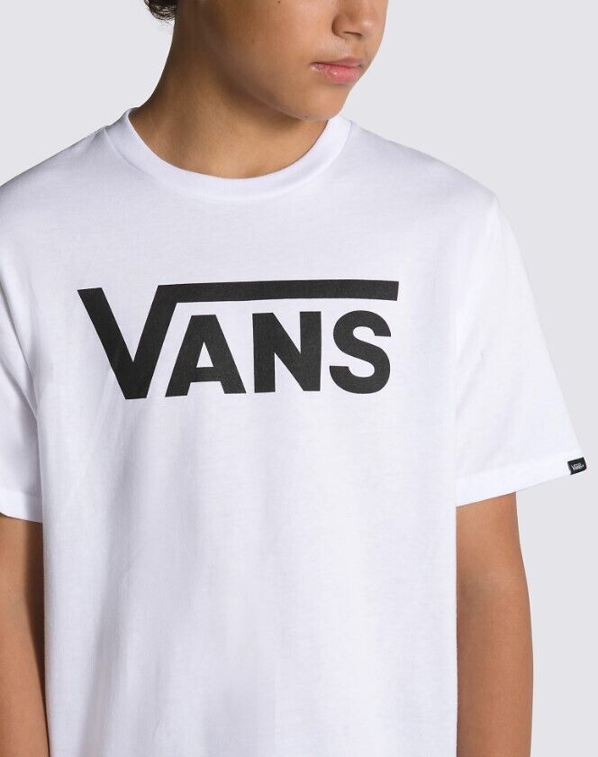 Vans Classic Logo T-Shirt / White-Black / Kids / RRP £21