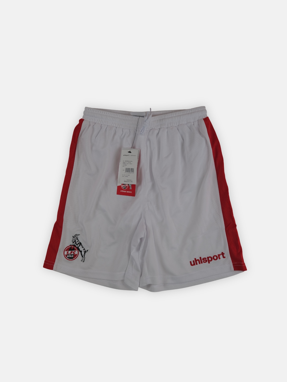 Uhlsport Mens 2020-21 Fc Koln Home Football Shorts / White / RRP £29.99