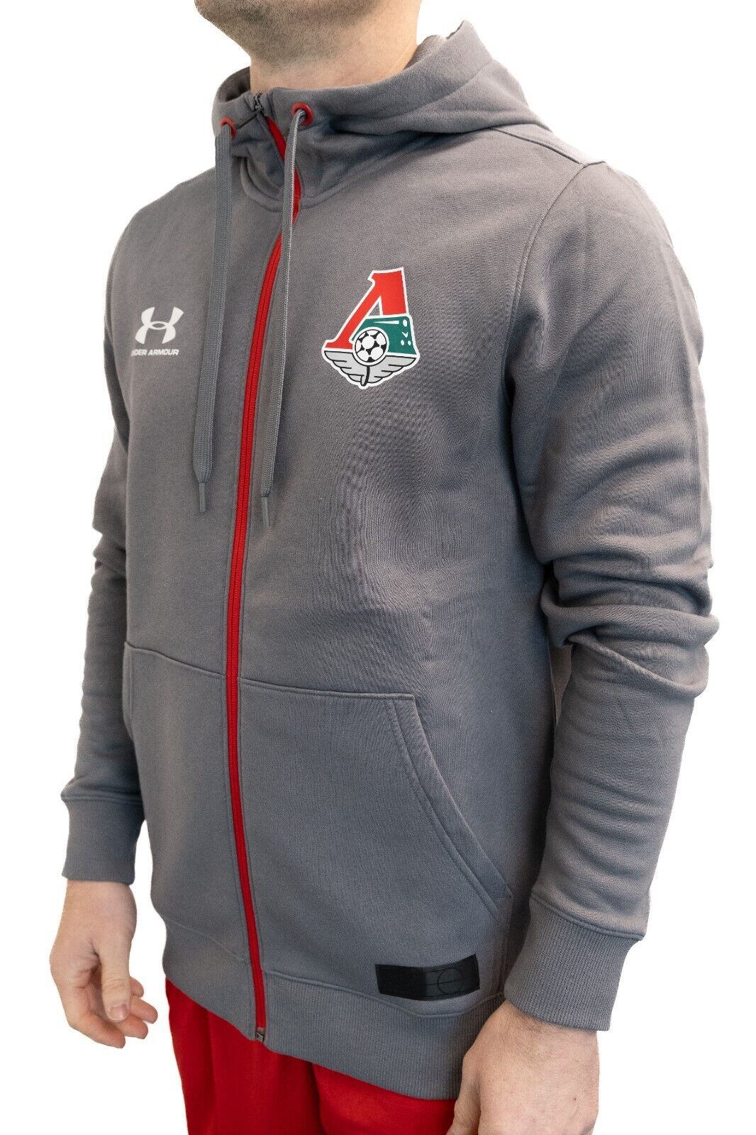 Under Armour 19-20 Lokomotiv Moscow Rival Club Full Zip / Grey / Mens /RRP£59.99