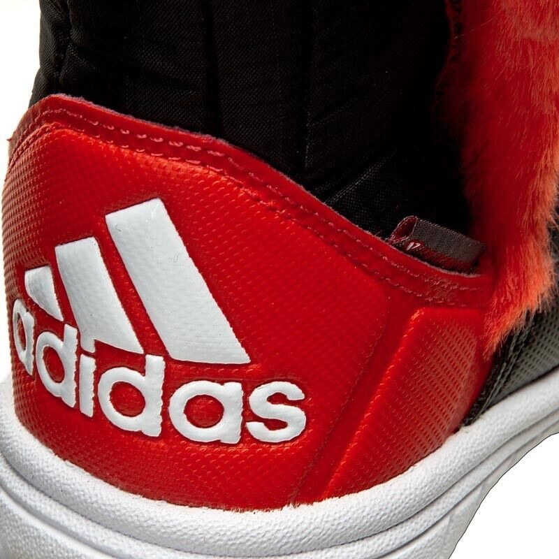 Adidas Infant Kids Lumi Lumi Snow Winter Boot Trainer / Black Red / RRP £45
