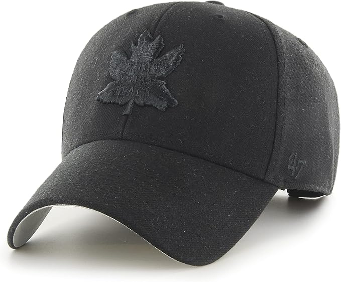 47 Brand Toronto Maple Leafs NHL MVP Snapback Cap / Black / RRP £35