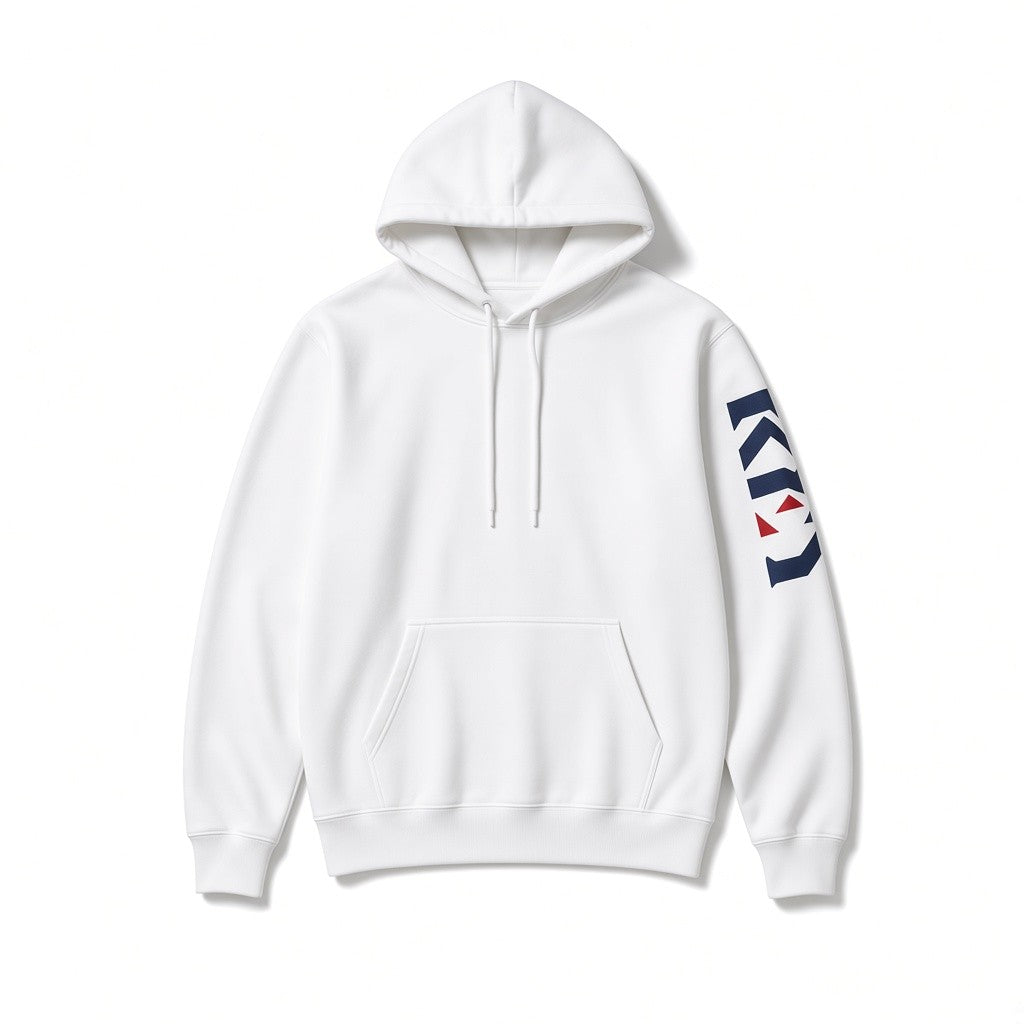 Rey Crown Sleeve Print Hoodie