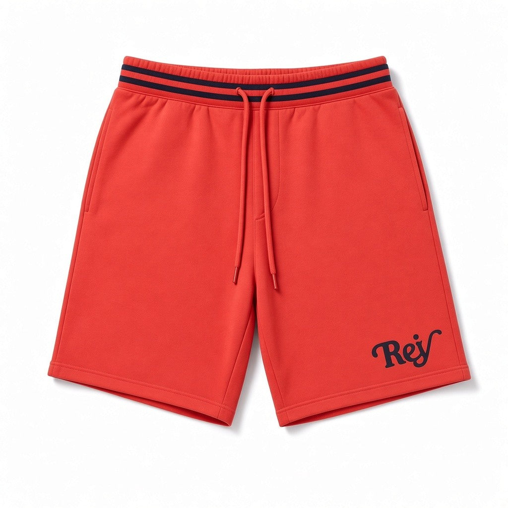 Rey Serif Shorts - Red