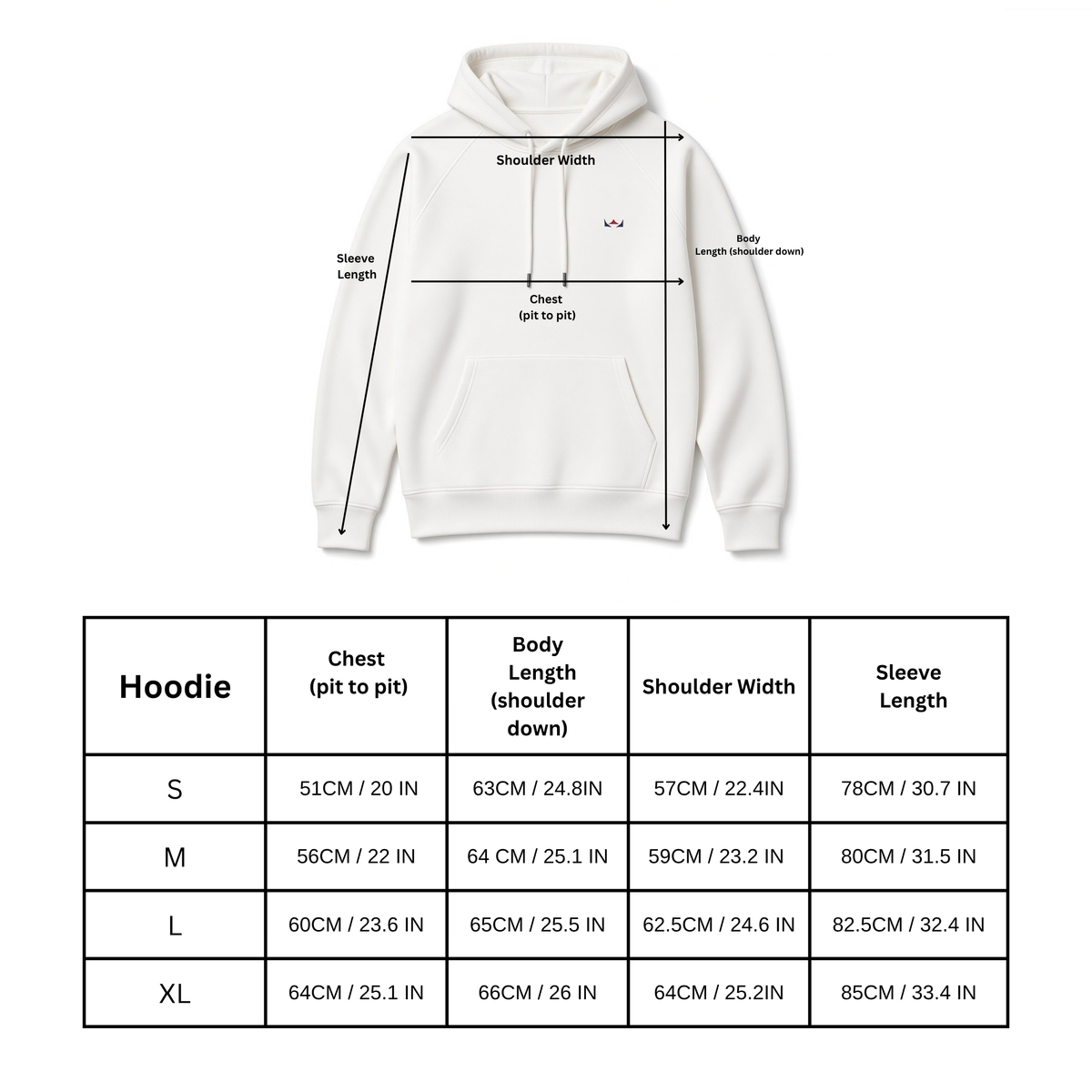 Rey Crown Sleeve Print Hoodie