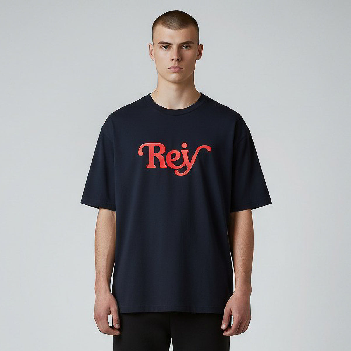 Rey Serif Tee - Navy