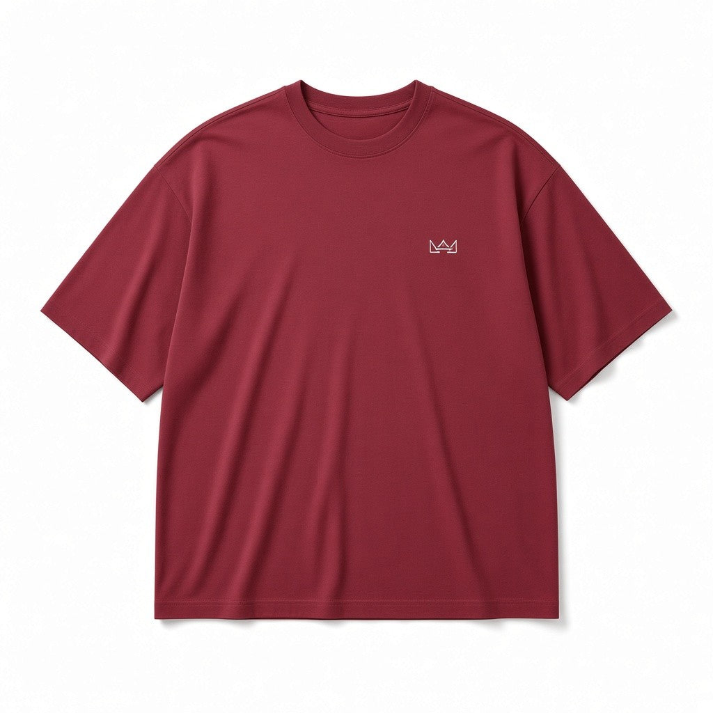 Rey Signature Crown Tee - Ruby Red