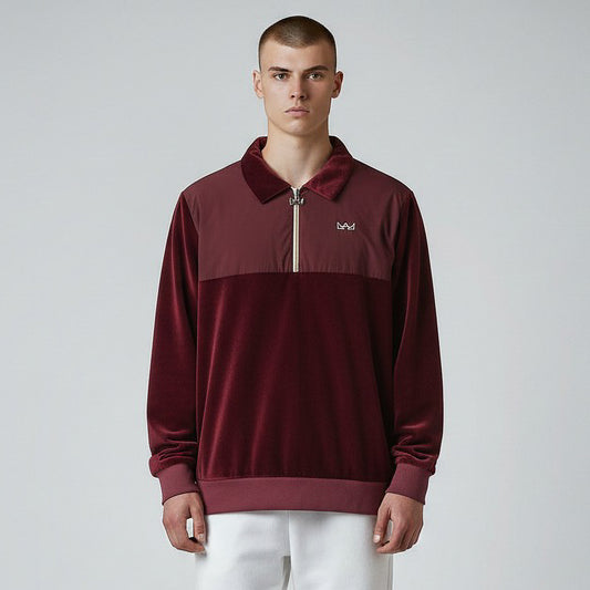 Rey Royal Zip Velour Polo