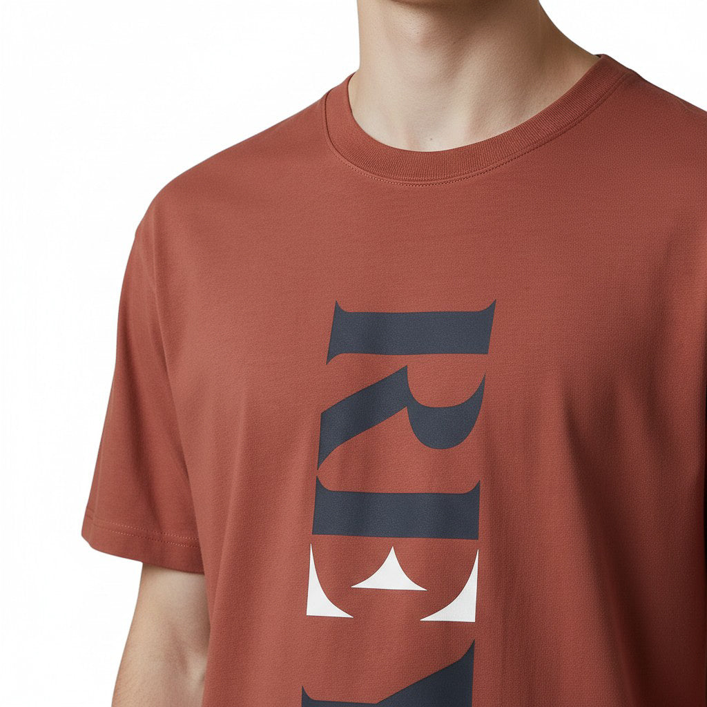 Rey Crown Print Tee - Ruby Red