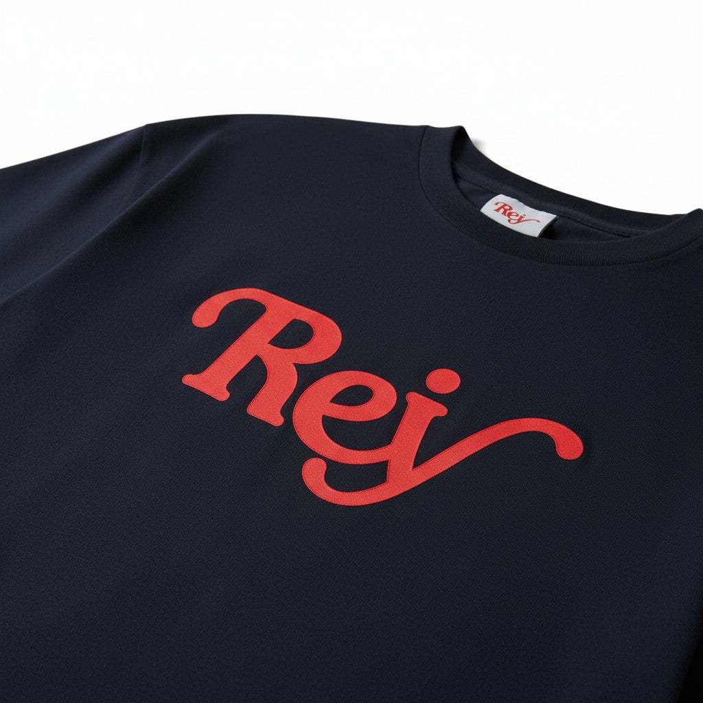 Rey Serif Tee - Navy