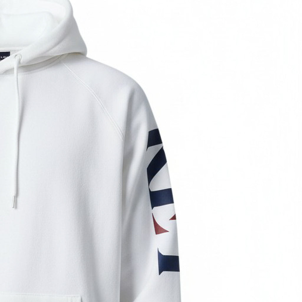Rey Crown Sleeve Print Hoodie