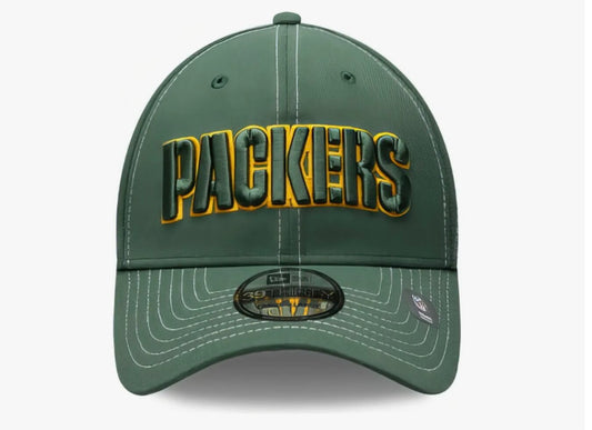 New Era Green Bay Packers 39Thirty Stretch Fitted Cap / Green Yellow / RRP £25