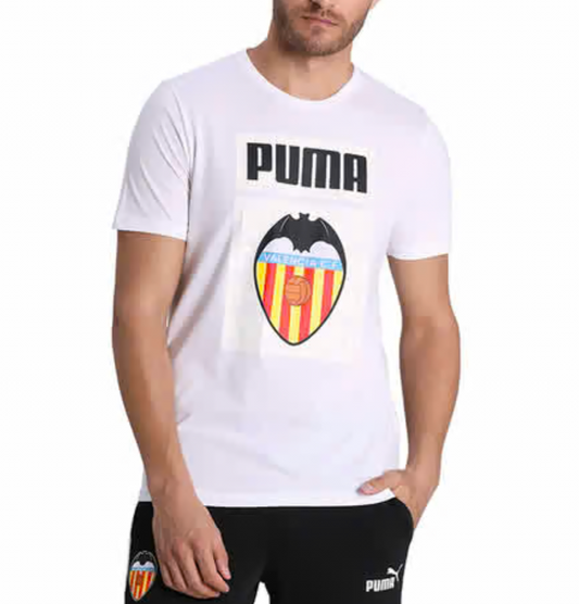 Puma Mens 2020-21 Valencia Puma Graphic Tee / White / RRP £27.99