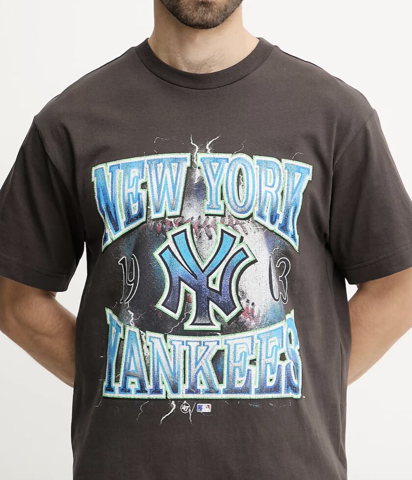 Sigma Foundation Mens Tee / New York Yankees / Carbonite / BNWT / RRP £25