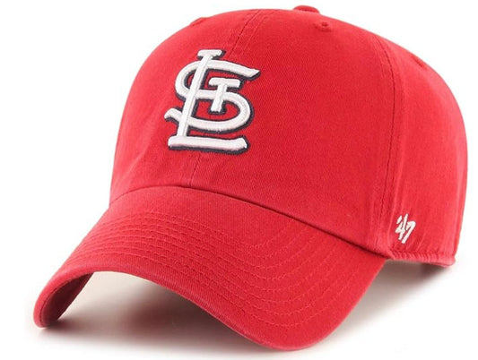 47 Brand Adult St. Louis Cardinals Unstructured Clean Up Dad Cap / Red / RRP £28