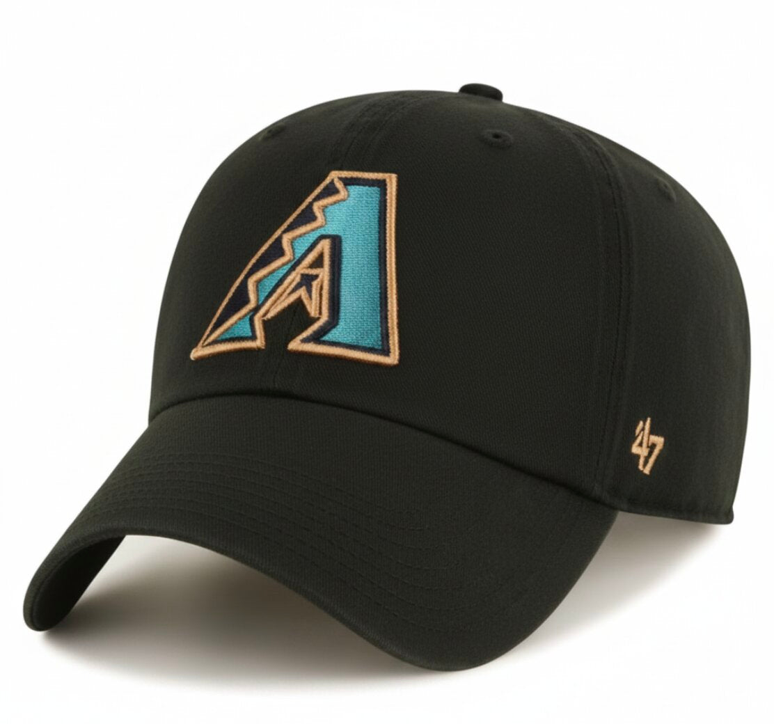 47 Brand Adult Arizona Diamondbacks Cooperstown Hitch Cap / Black / RRP £24