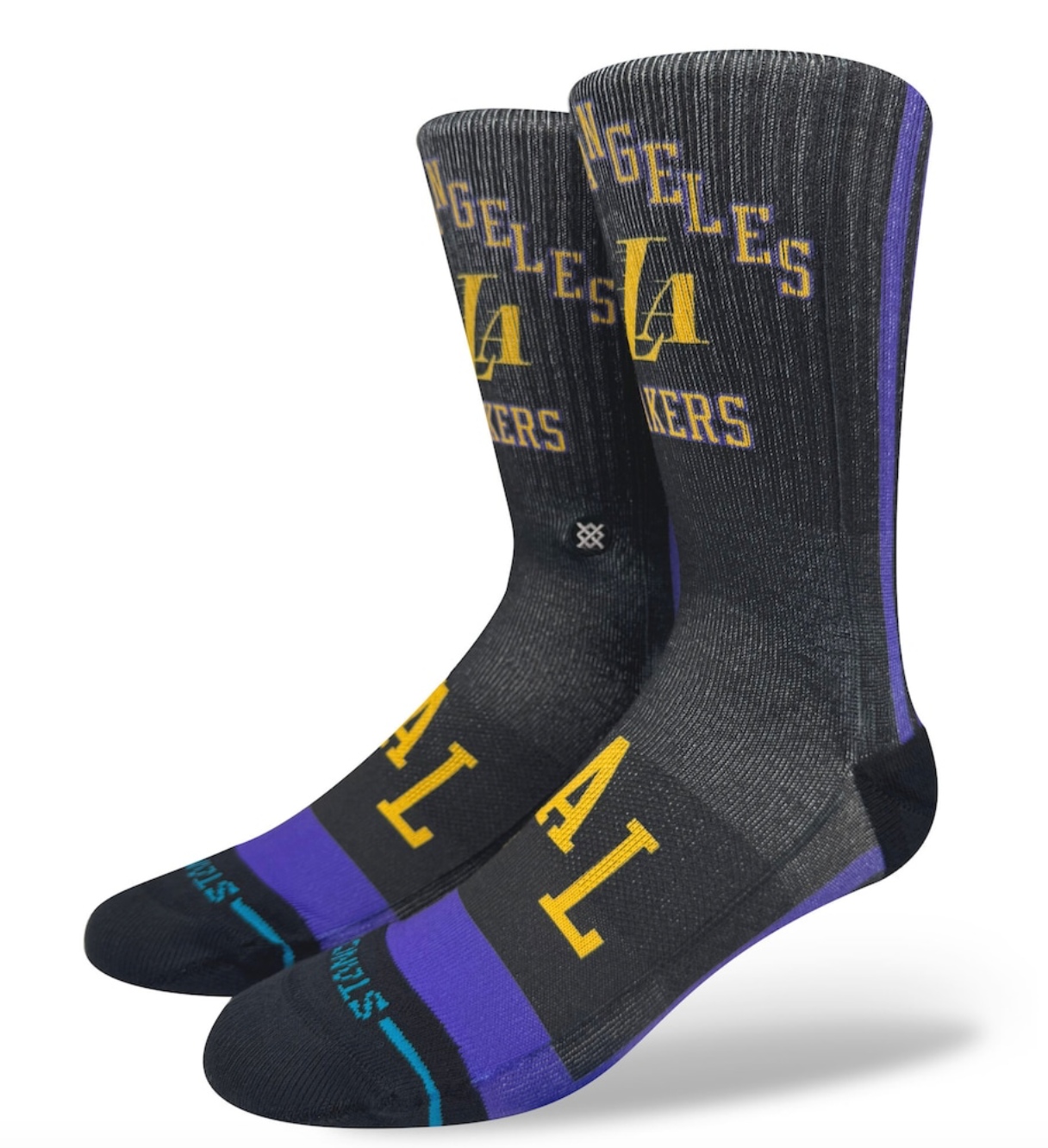 Stance Mens LA Lakers City Edition Crew Socks / UK 8.5-12.5 / White / RRP £17