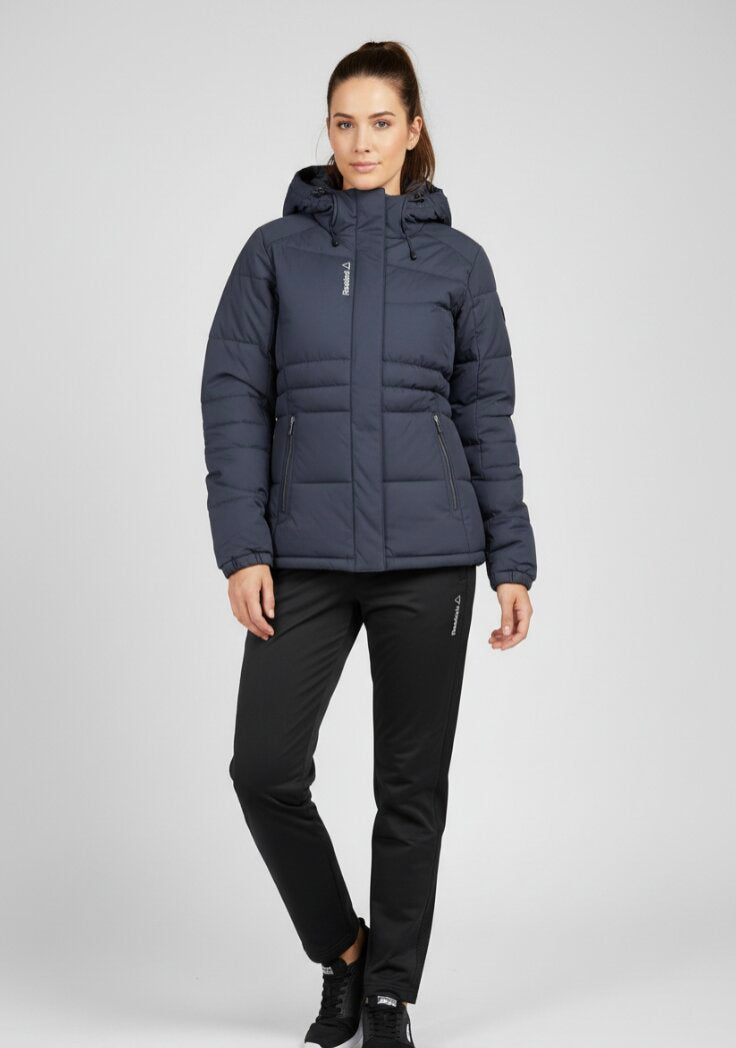 Reebok Womens Q4 Heat Suit Puffer Jacket & Trousers Set / BNWT / Navy / RRP £80