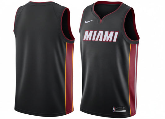 Nike Men's Miami Heat Blank Basketball Vest / Black Red / RRP £90