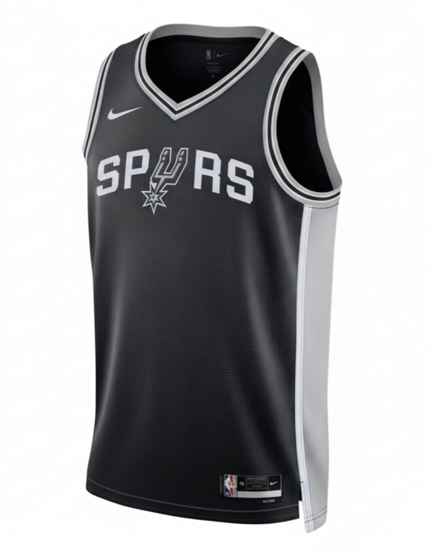 Nike Men's San Antonio Spurs Blank Basketball Jersey / Black / RRP £90