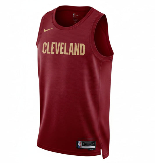 Nike Men's Cleveland Cavaliers Basketball Jersey / Red Gold / Blank / RRP £90