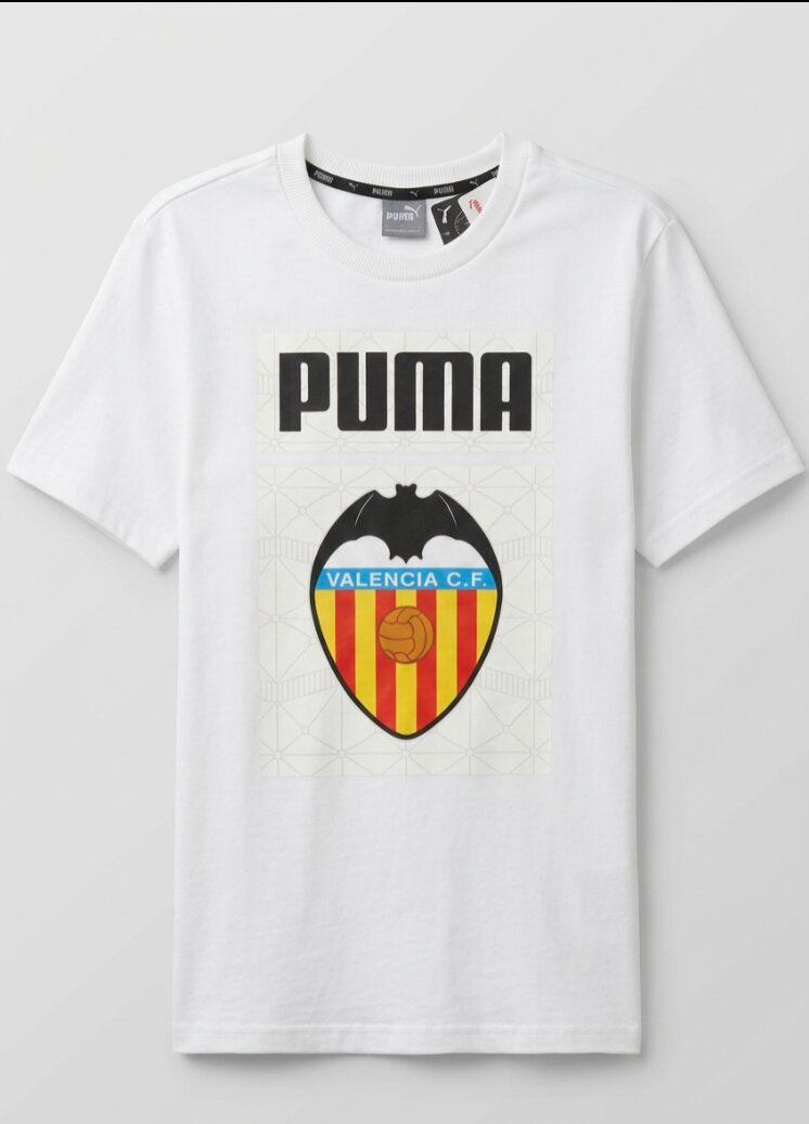Puma 2020-21 Valencia Graphic Sweat Top / BNWT / White / RRP £45
