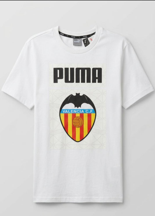 Puma 2020-21 Valencia Graphic Sweat Top / BNWT / White / RRP £45